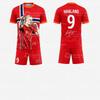2026 Erling Haaland Nr. 9 Fotballdrakt Kamp- og Treningssett Viftegaver Sommeridrett Herre