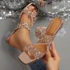 Fashion Shiny Women Platform Sandals Summer 2025 Crystal High Heels Party Shoes Woman Comfortable Thick Heel Sandals Sandalias Mujer