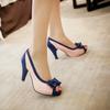 Elegant New Fashion Women's Heels With Bowknot Peep Toe For Princess Lolita Look Size 35-43