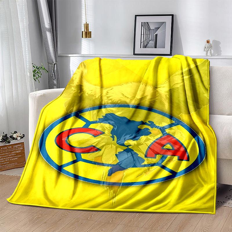 Club América Flannel Blanket Soft All-Season Throw, Design for Camping, Car Travel, Hiking Sofa, Bed, Office Perfect Gift for Parties