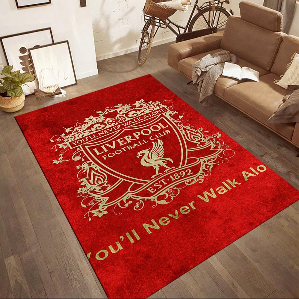 Liverpool Football Club Area Rug Design For Dormitory Study Room Decorate Room Game Room Antislip Carpet Decorate Offices Best For Christmas