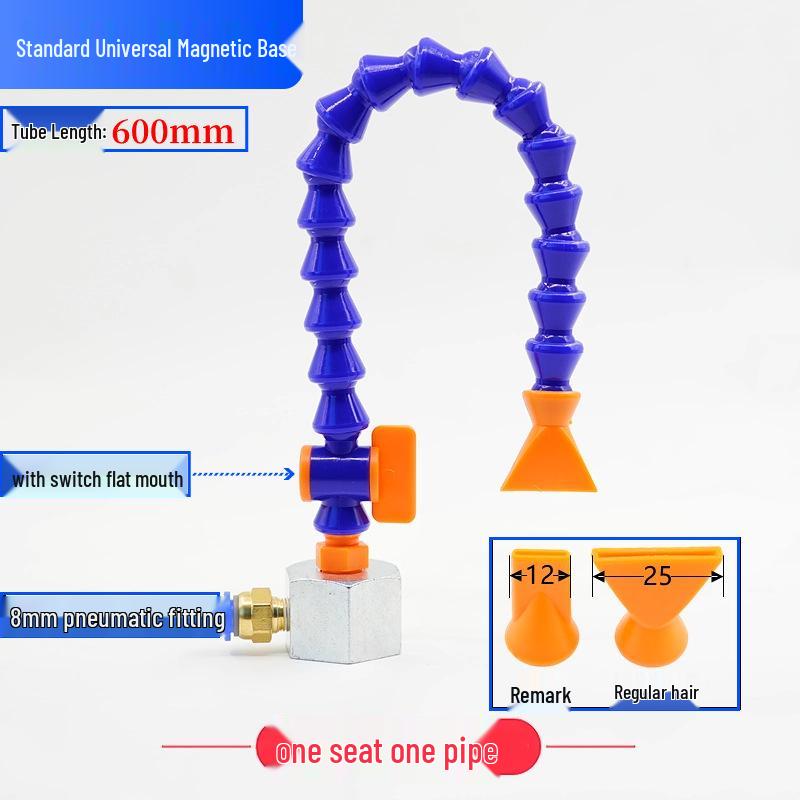 Adjustable Magnetic Base Air Nozzle with Universal Gooseneck Tube