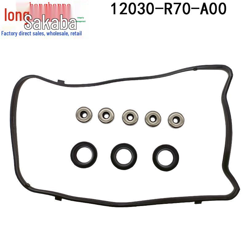 

Комплект прокладок клапанной крышки и сальников свечных колодцев для Honda Accord и Acura MDX Tianjing Half