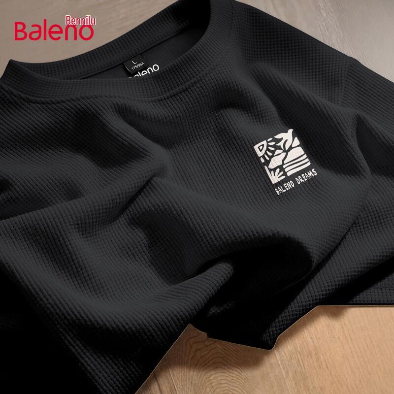 

Baleno Men s Waffle Knit Printed Short Sleeve T-shirt 2XL