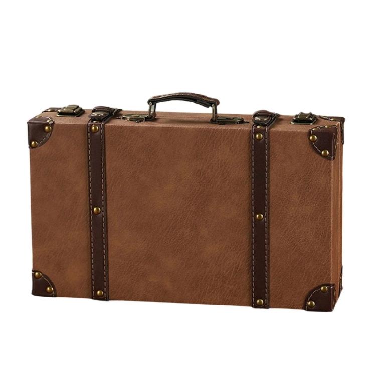 Elegante Vintage-Aufbewahrungstruhe Mit Holzverstärkung Und Ergonomischen Tragegriffen Moderner Klassischer Aufbewahrungskoffer black