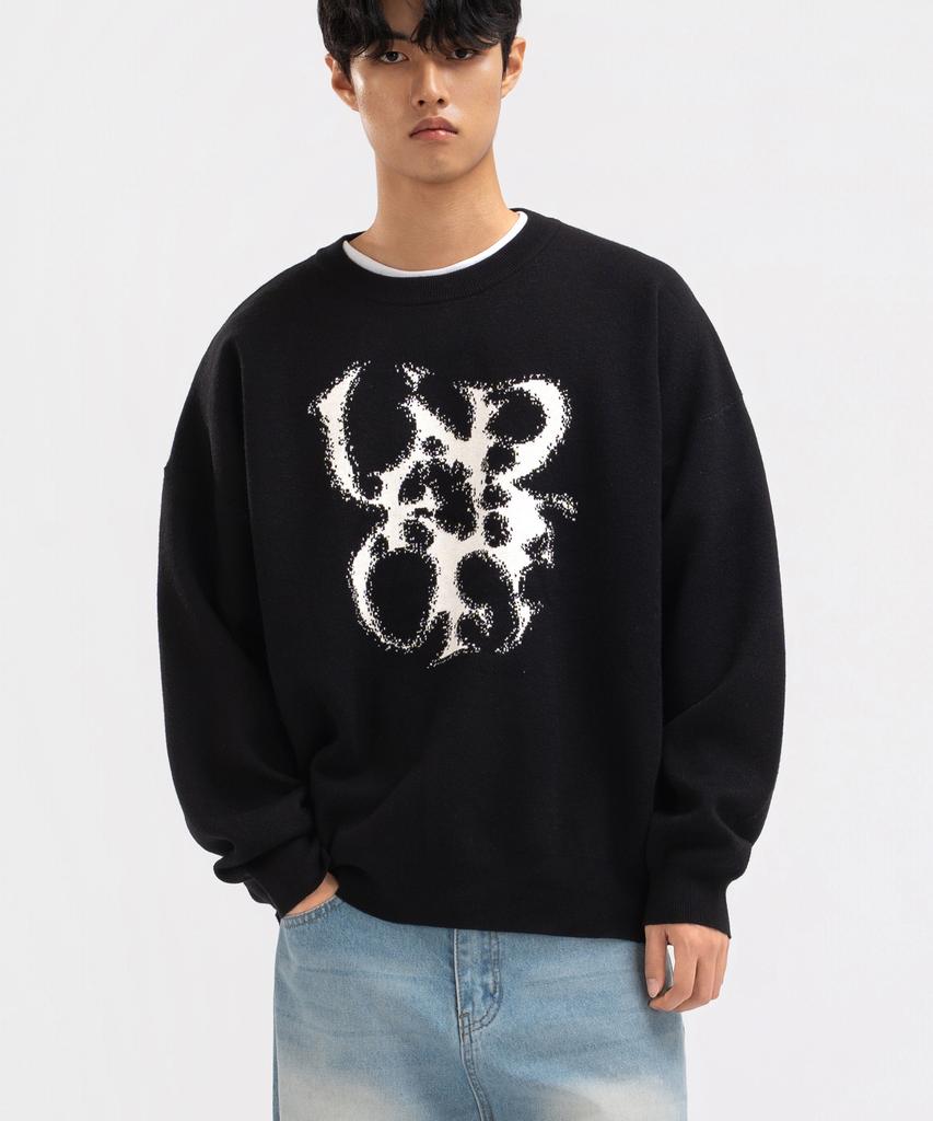 UNDEROFF Under Smoke Jacquard Knit Black