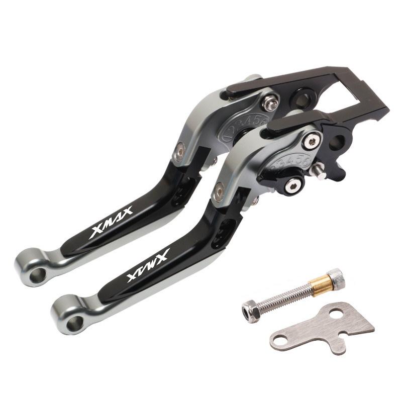 Retractable Brake & Clutch Lever with Parking Lock for XMAX300 2023-2025 Motorcycle
