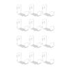 12pcs Clear Record Shelf Wall Mount Vinyls Holder Acrylic Album Records Holder Display Stand Bracket Home Decorations