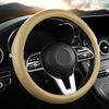 Crocodile Grain Steering Wheel Cover Rear  Leather Protective Case Car Steering Wheel Universal Alligator Handle Cover D