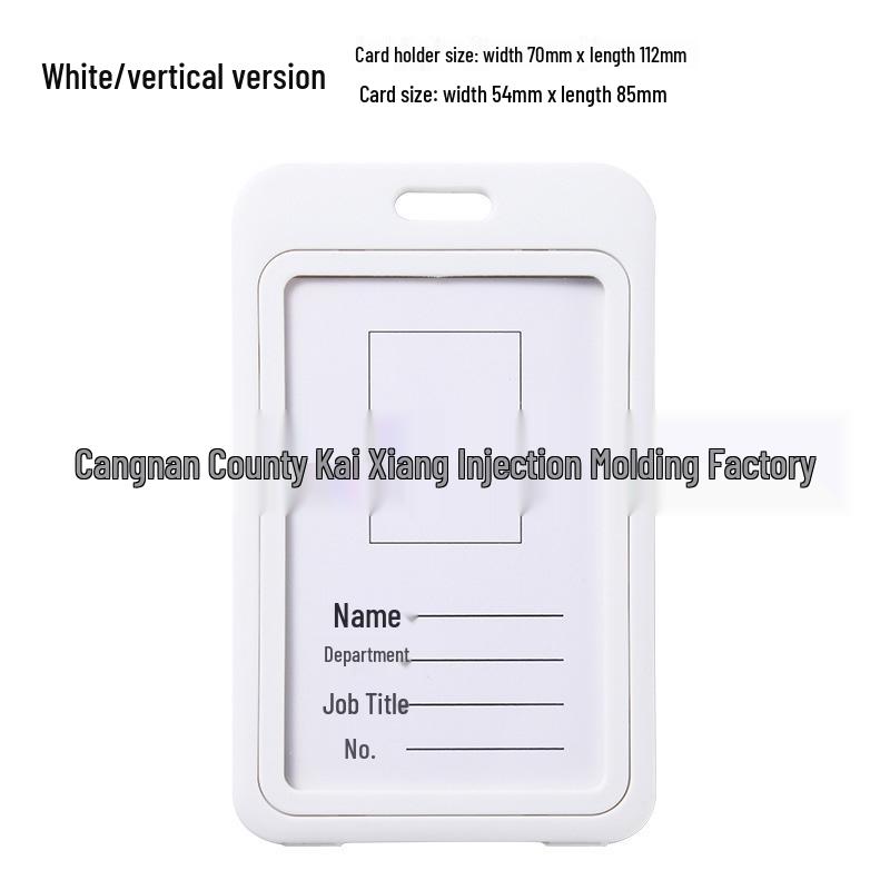 Double-Sided Transparent Colored ID Badge Holder Sleeve