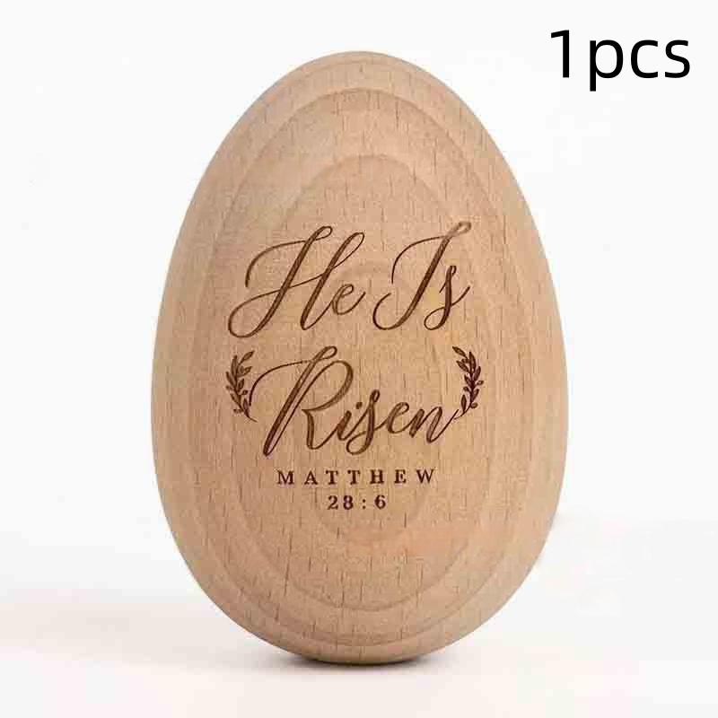 Wooden Easter Eggs To Paint, High Quality Unpainted Wooden Eggs Fake Wood Craft Eggs For Decorating, Easter Egg Ornaments