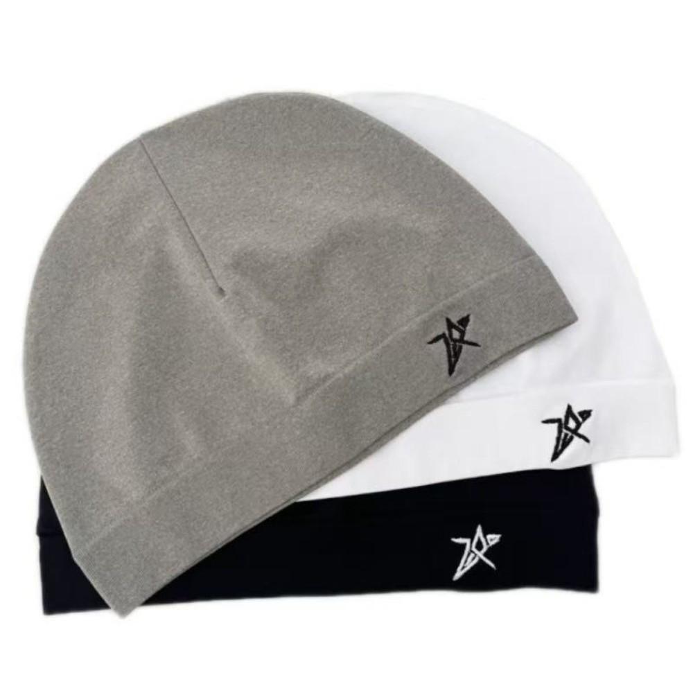 Casual Pullover Cap Thin Warm Hat Personality Embroidered Beanie Hat for Men