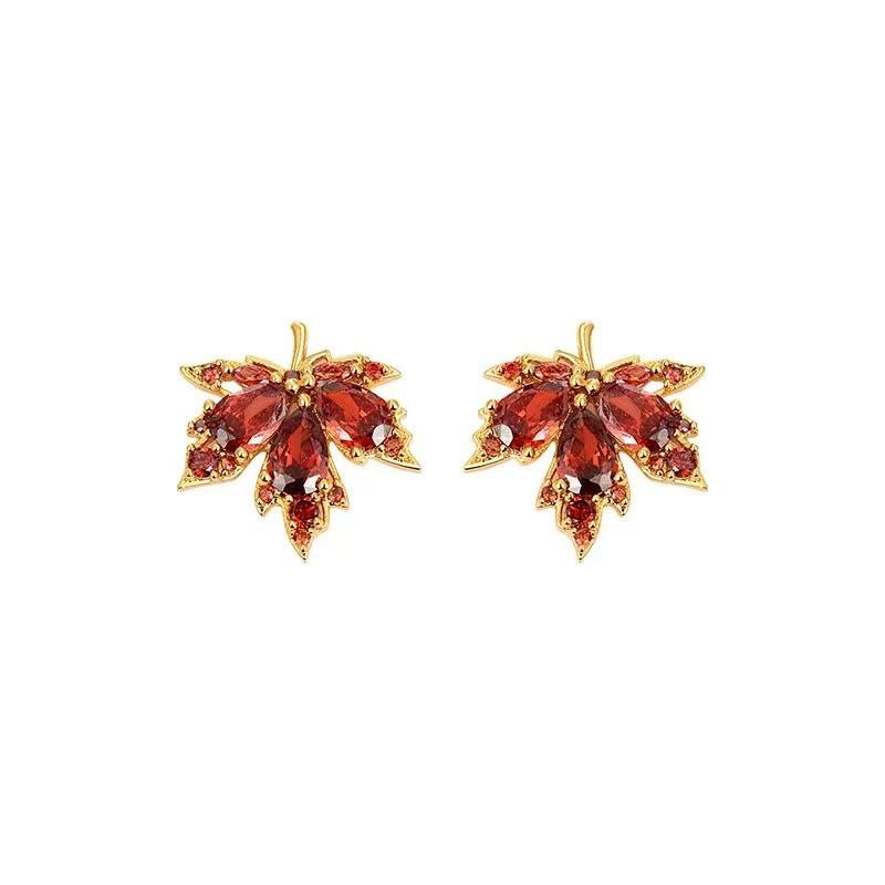 Elegant Maple Leaf Dangle Earrings - Simple, Versatile & Exquisite Design