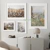 Imprimeuri cu flori sălbatice Decor neutru de perete tip galerie florală Poster antic cu peisaj de vară Estetică de grădină și peisaj rural Decor de perete