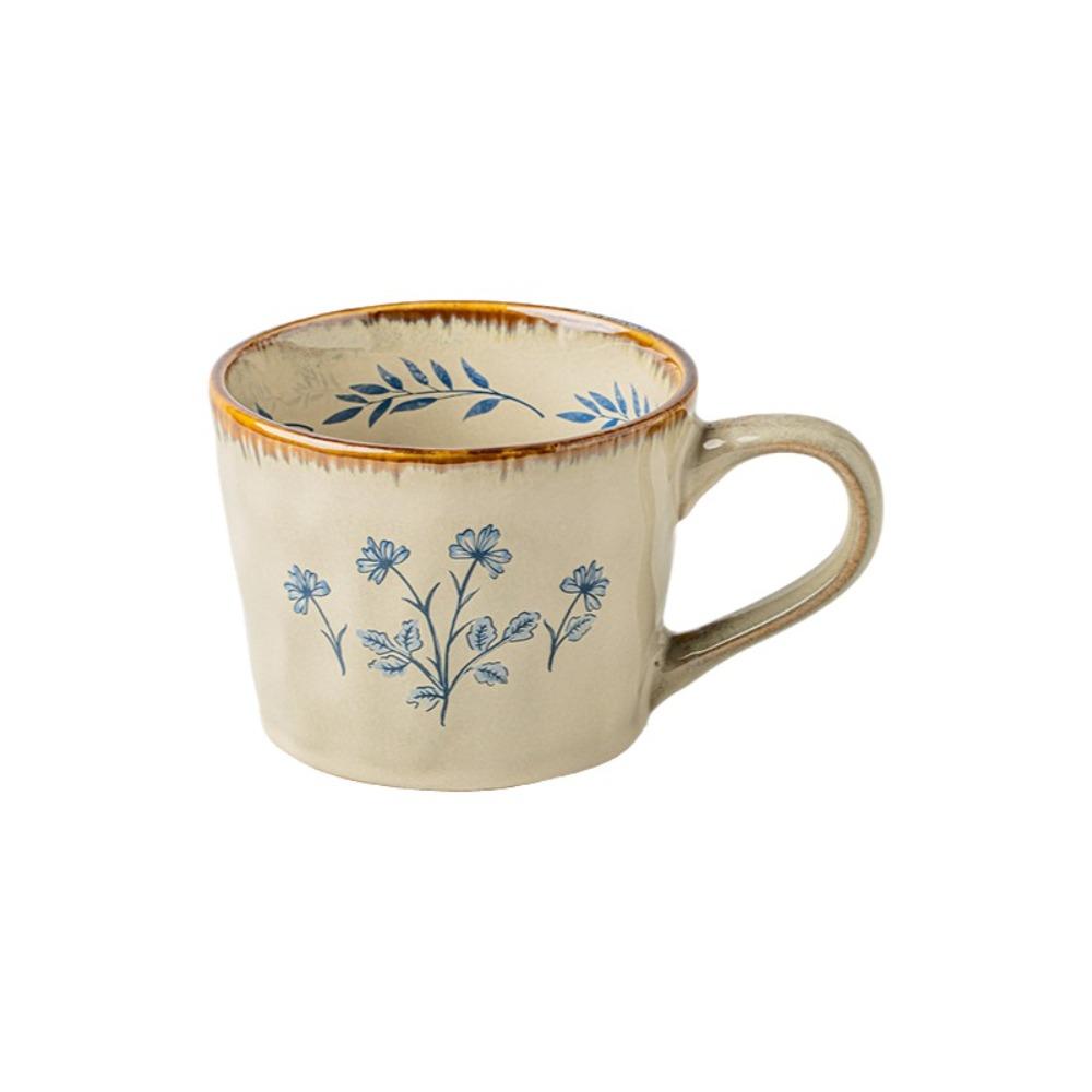 385ml Ceramic Coffee Cup Microwave Safe Milk Cup Decorative Exquisite Water Cup Living Room