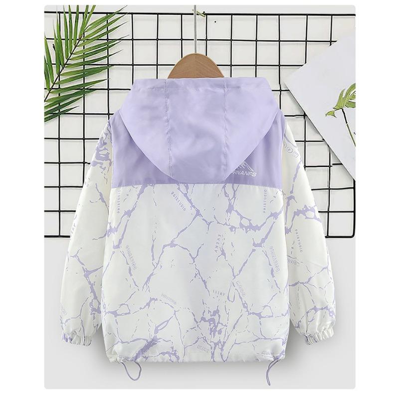 Girls Kids Thickened Windproof Warm Colorblock Fashion Outdoor Jacket