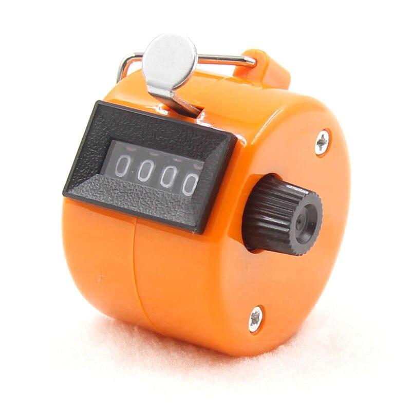 1pc 4Digit Number Counters Plastic Shell Hand Finger Display manual counting deviceTally Clicker Timer Soccer Golf Counter