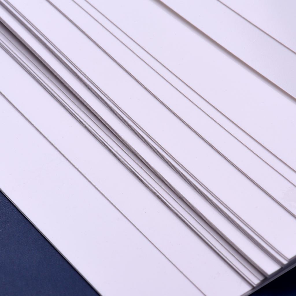 25 Sheets White Printable Shrink Films Kit Shrinky Art Film Paper Heat-Shrink Sheets Can Be Printed for Inkjet Printer for Pendants Earrings Keych