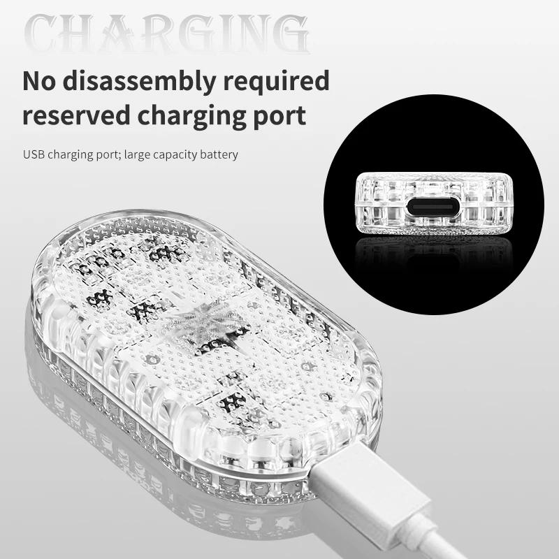 Multi Color Car LED Touch Light USB Car Interior Light USB Roof Ceiling Lamp Car Decorations Read Light Auto Interior Accsesorie