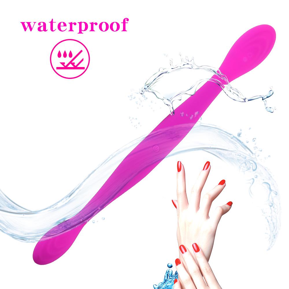 Double Dong Dildo Rechargeable Two Shock Ends Realistic Dildo Female Masturbator Sex Toys for Women