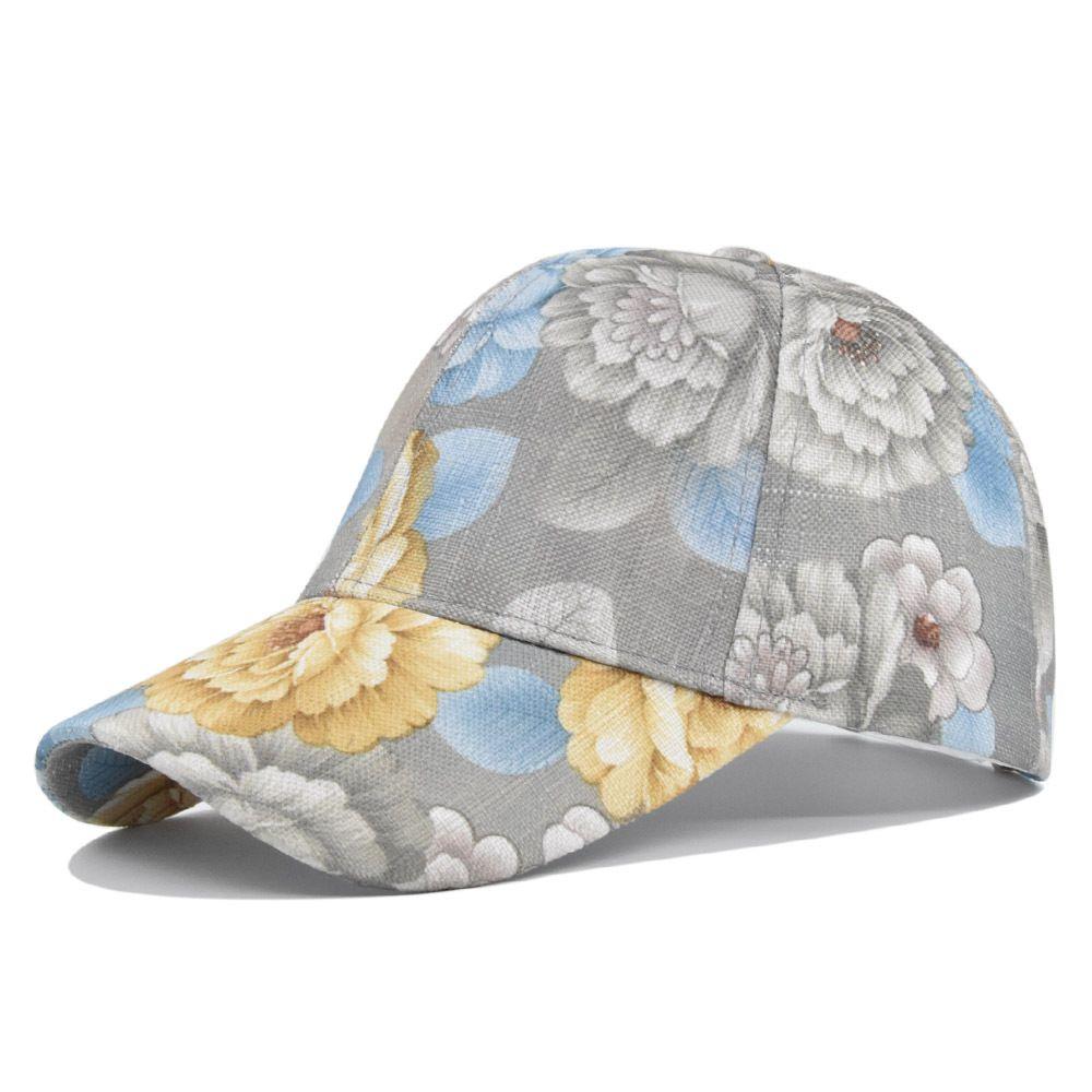 

Бейсболка с принтом, кепка-утконос для пары, универсальная шляпа от солнца с принтом Adjustable