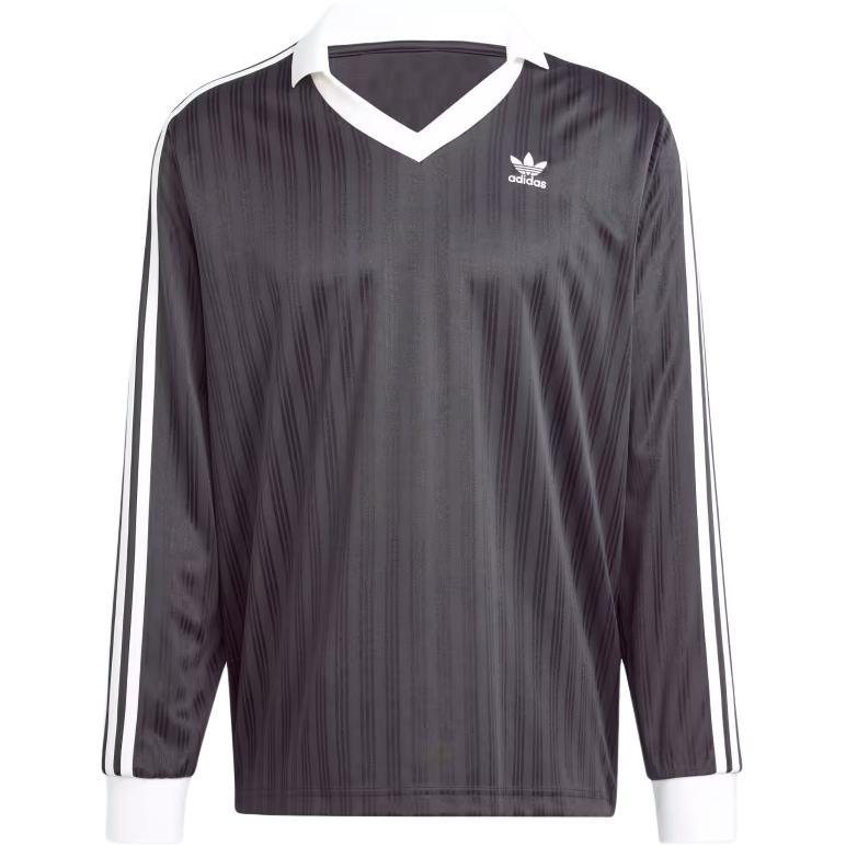 adidas Adicolor Pique Long Sleeve T-Shirt Black Men s IZ4808 L