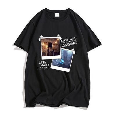 Life Is Strange Τι θα γινόταν αν; Μπλουζάκια ΑΝΔΡΕΣ 100% Βαμβάκι Όμορφα T-shirts Τεσσάρων Εποχών Casual T-shirts Μόδα High Street Manga/Κόμικς Μαλακά