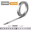 12MM Width Metal Tape Measure Self-Adhesive Workbench Ruler Durable Measuring Tape