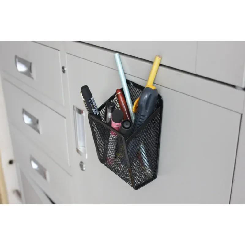 Für Schule Büro Desktop-Organizer Schreibwaren Metall Hohl Bleistift Halter Lineal Stift Bleistift Lagerung Box Stehen Container