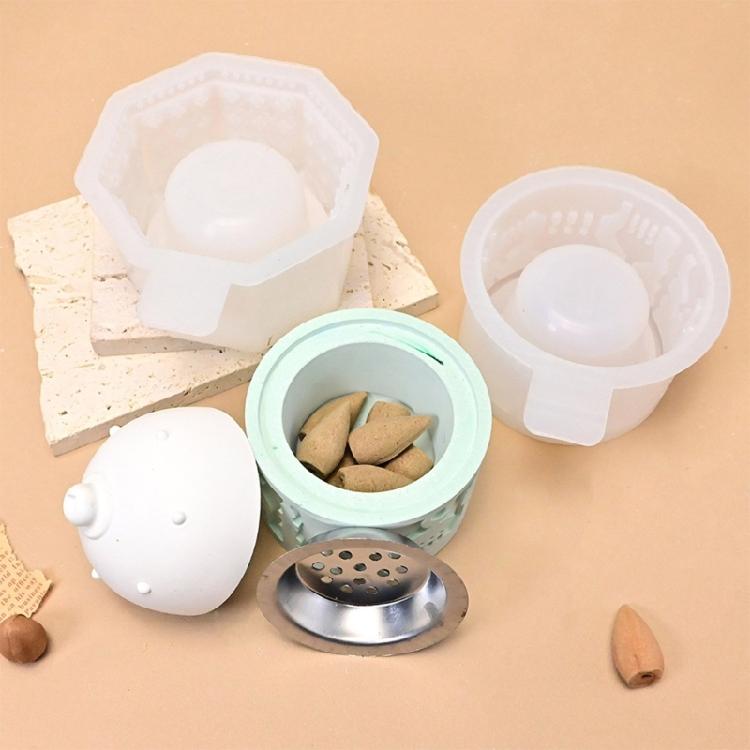 Flexible Silikon-Bastelform Arabisch inspirierter Räucherstäbchenhalter für Wachsschmelzen, Seifenherstellung und DIY-Geschenke