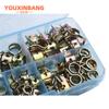 75PCS Boxed Clamps Color Zinc Plated Elastic Clamps M6M7M8M9M10 Pipe Clamp Ring Set