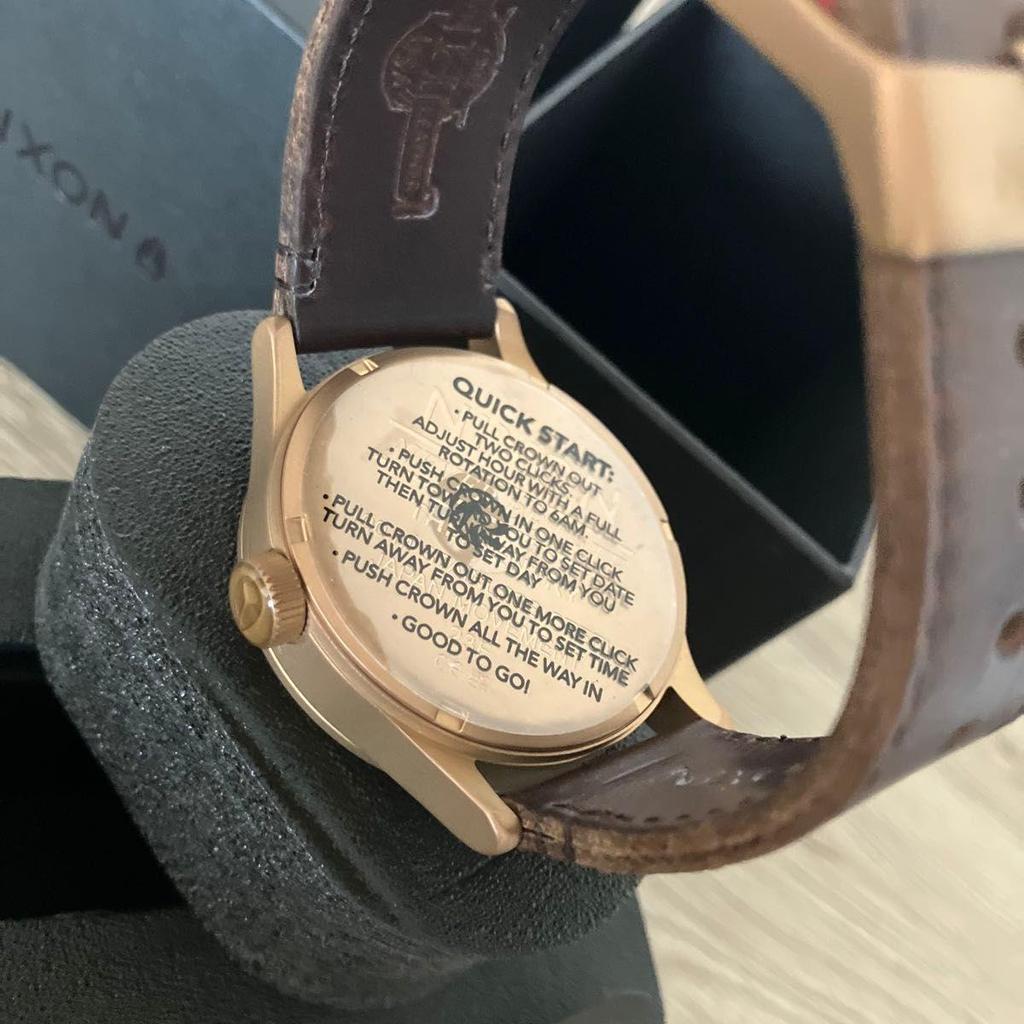 Used [Good condition] Nixon Sentry Leather Bronze/Black