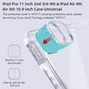 For iPad Case iPad Pro 13/11 M4 Air 11/13 M2 for 10th Gen Pro 12.9/11 Air 4/5th mini 6 Cover Y-bracket Acrylic Transparent