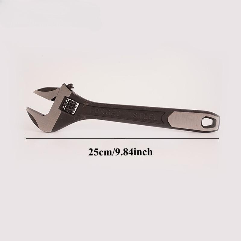 Professional Heavy Duty Adjustable Wrench with Large Jaw Manual Repair Tool Electrophoresis Coating