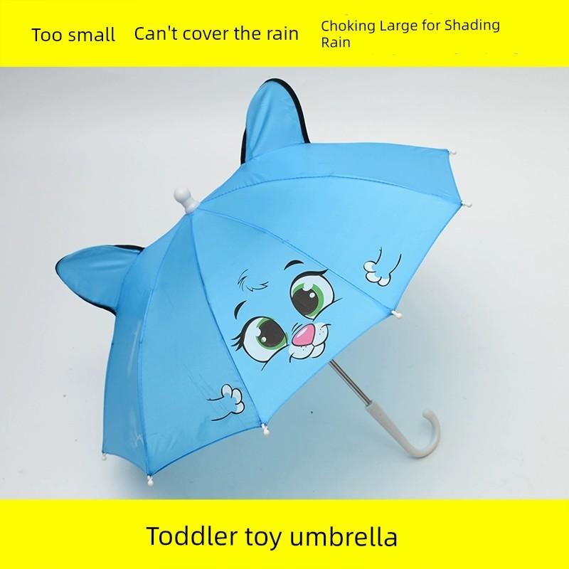 Kids Mini Small Umbrella Toy Kindergarten Self-Opening Umbrella Baby Umbrella Male Cartoon Little Girl Princess Sun Umbrella Female