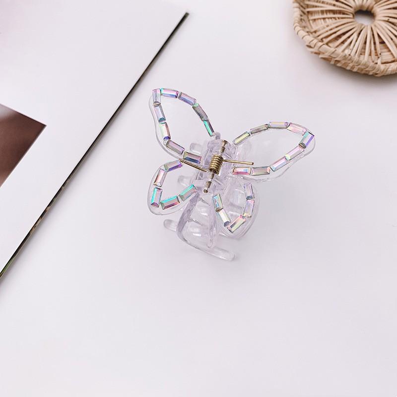 8 Style Transparent Mini Hair Pins Claw Crab Girls Women Barrette Acrylic Butterfly Hair Clips Korean Hair Accessories