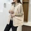 Autumn and winter new lamb wool sleeveless vest women's fashion vest wear vest versatile temperament coat