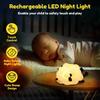 Touch Sensor Silicone Lamb Night Light Three Level Dimmable LED Sheep Night Lamp Ambient Lighting Timer Function