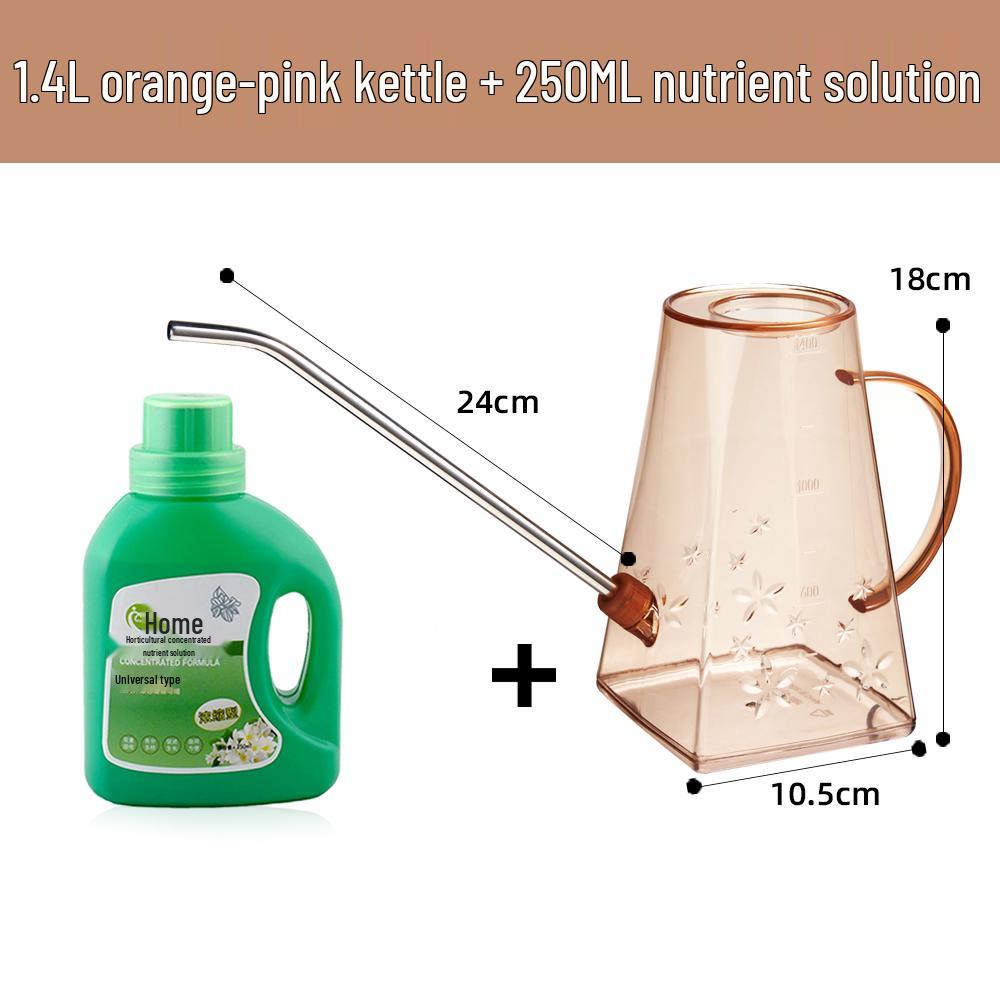 Arrosoir Transparent Grande Capacité en Acier Inoxydable avec Bec Long pour le Jardinage.
