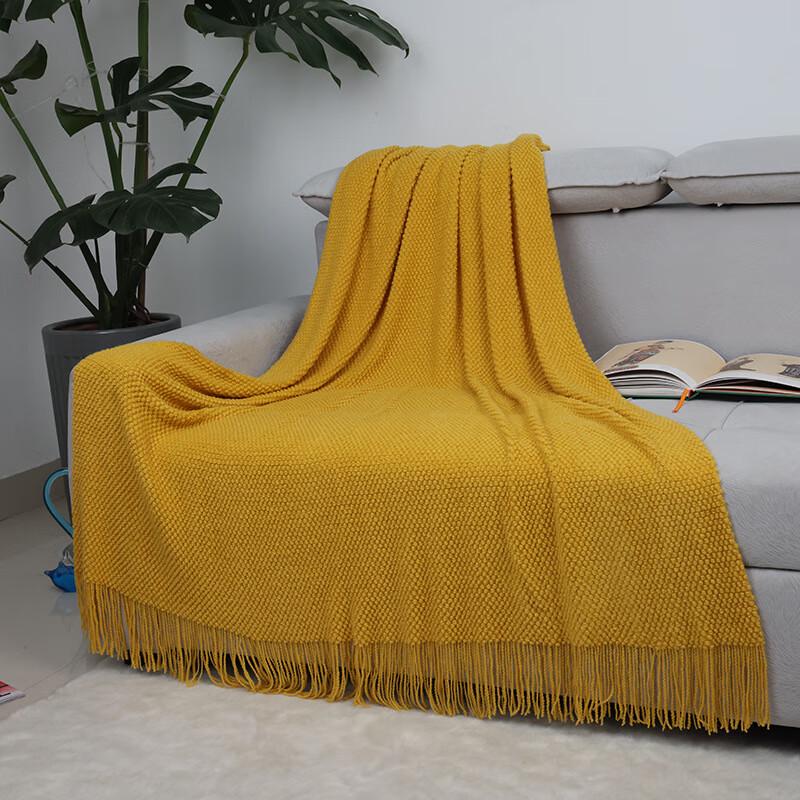 All-Season Acrylic Knit Throw Blanket