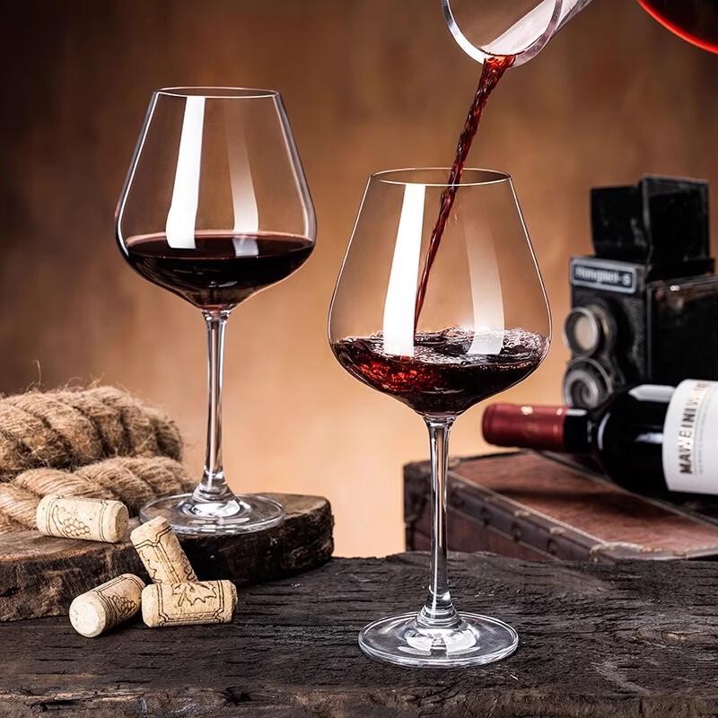 OLOEY Crystal Stemmed Red Wine Glass Set