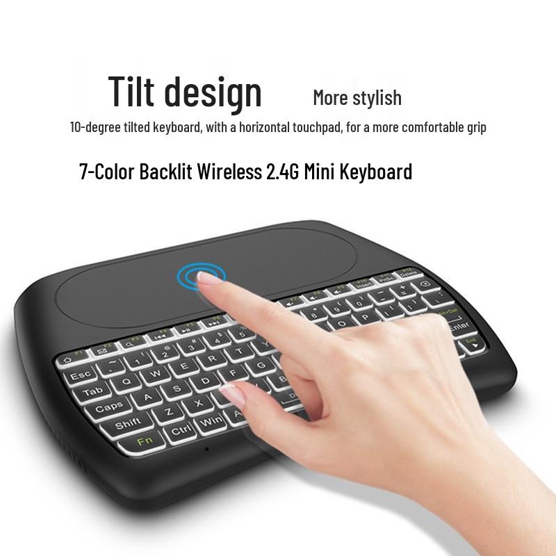 Mini Dual-Mode 2.4G Bluetooth Wireless Keyboard & Mouse for Laptop, Projector, Set-top Box