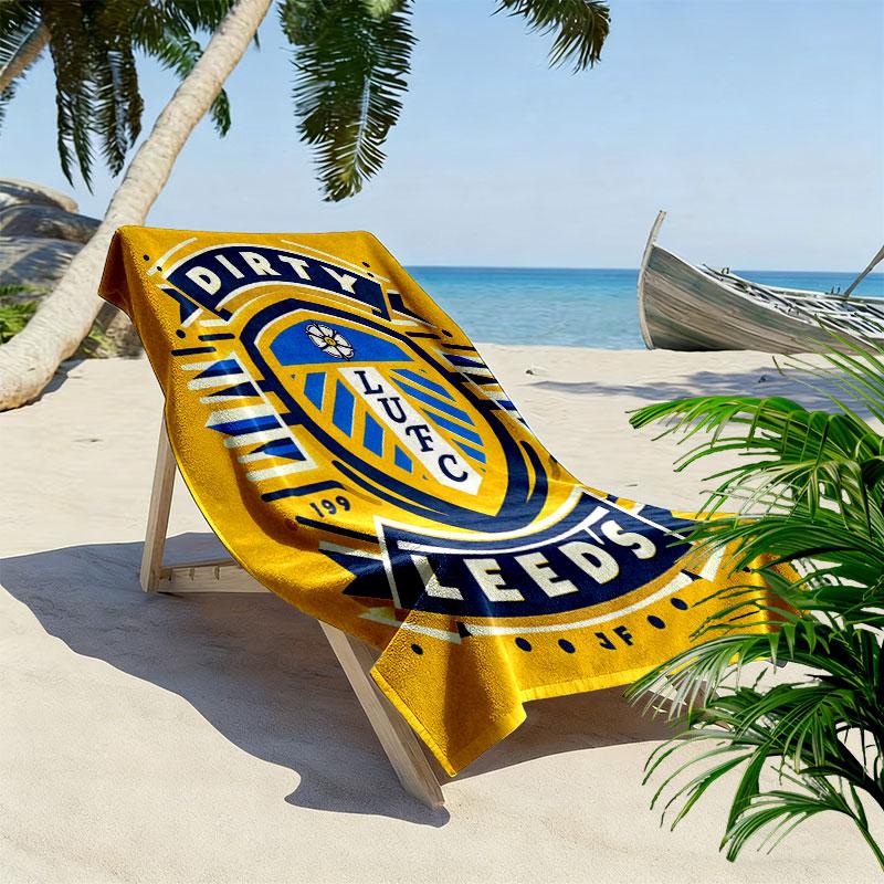 Leeds Poster Strandtuch, Großes Weiches Schnelltrocknendes Handtuch für Strand Camping Schwimmen