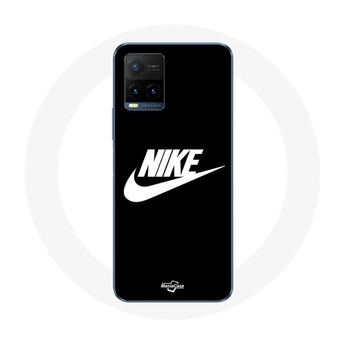 Coque pour Vivo Y21s 2021 / Y21 2021 Nike Logo blanc fond Noir