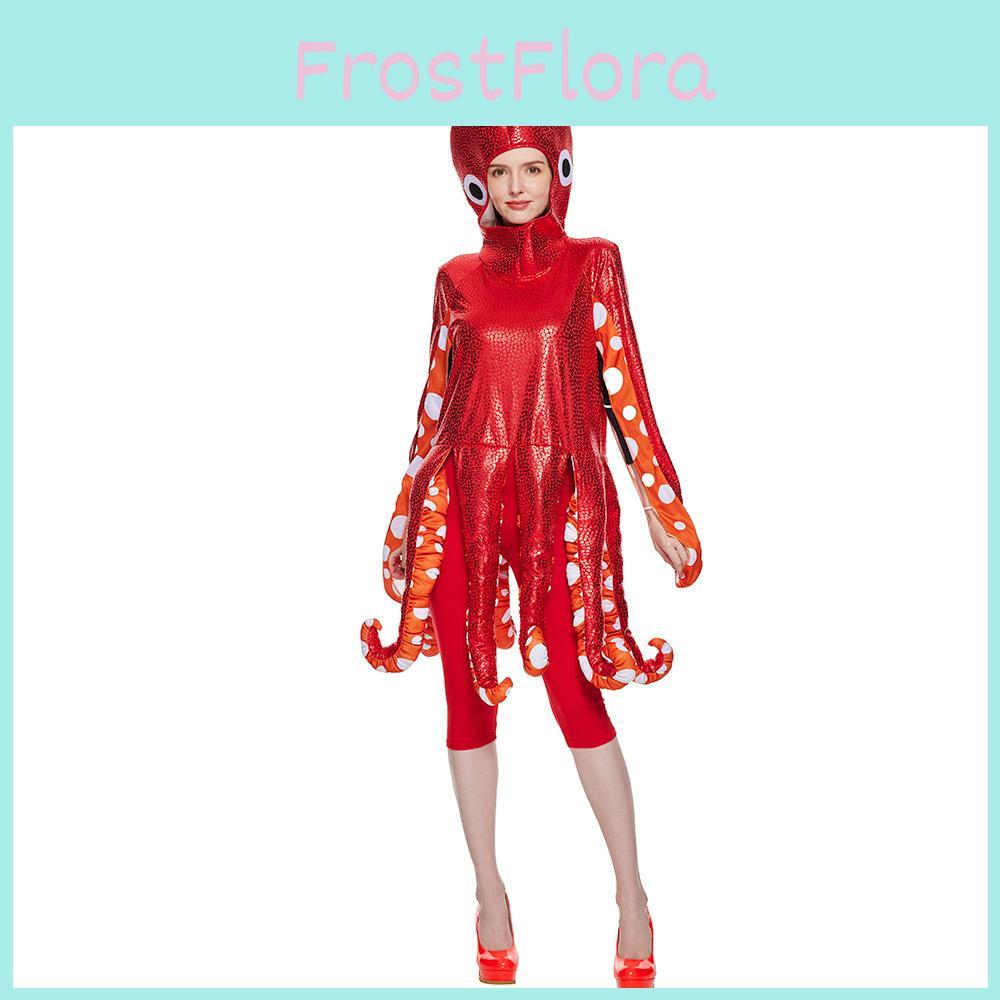 Halloween Marine Creature Octopus Costume For Adults With Polyester Material For Cosplay And Themed Parties