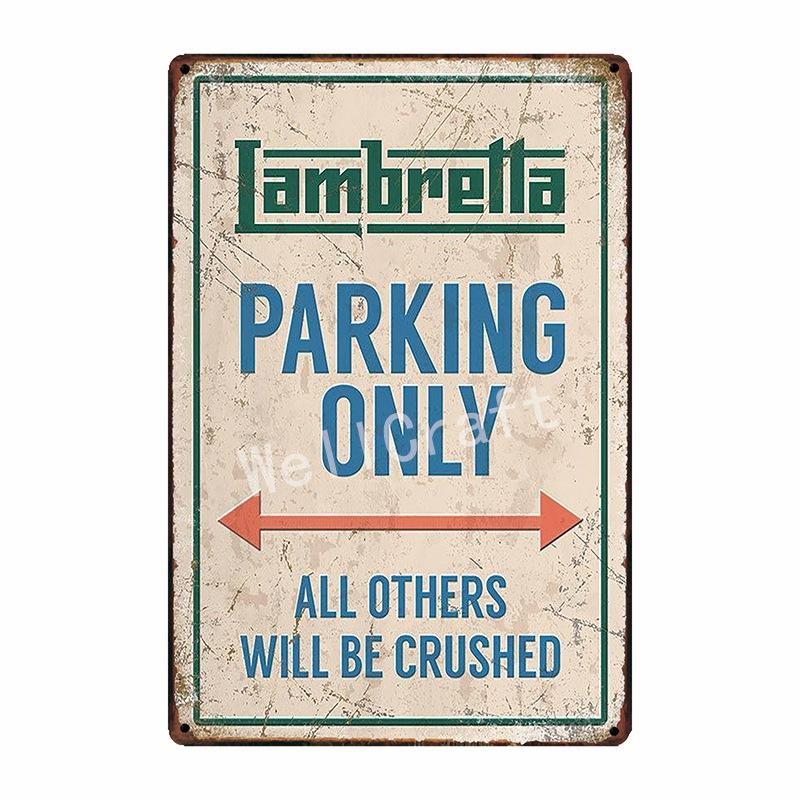 [ WellCraft ] Lambretta Motor Tin Sign Home Wall Plaque Painting Store Decor 20*30 CM FG-204
