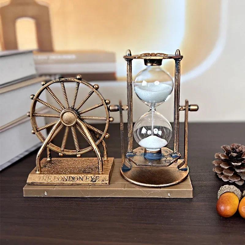 

Creative Student Gift Retro Ferris Wheel Quicksand Hourglass Ornaments Domestic Ornaments Crafts room decoration accessories