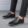 Men'S Casual Shoes Fashion Classic Men'S Pu Leather Shoes Hot Sale Breathable Business Lace-Up Men Shoes Men'S Casual Leather