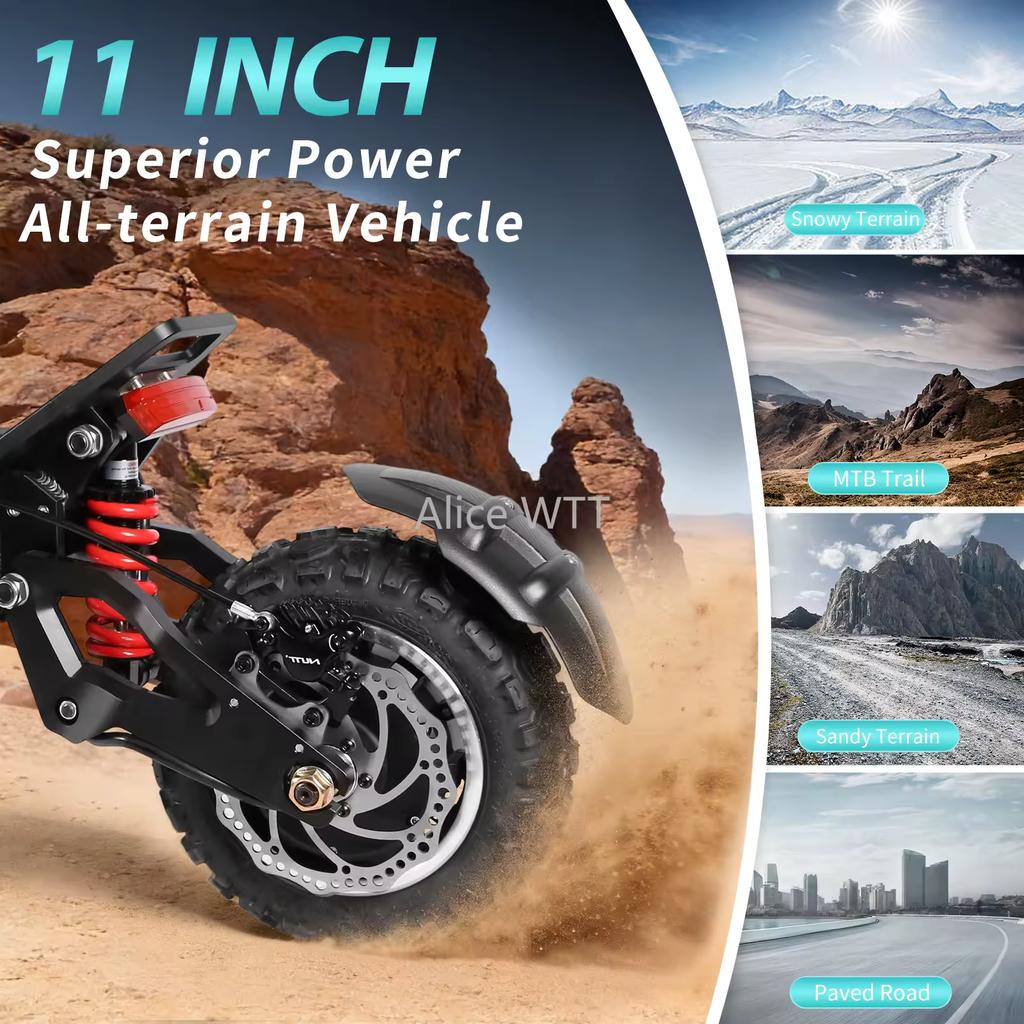 TOURSOR X7 Elektroroller 9000W Motor Faltbar 100 km/h Geschwindigkeit 70 km Reichweite 72V 40AH Akku 11-Zoll-Reifen für Erwachsene