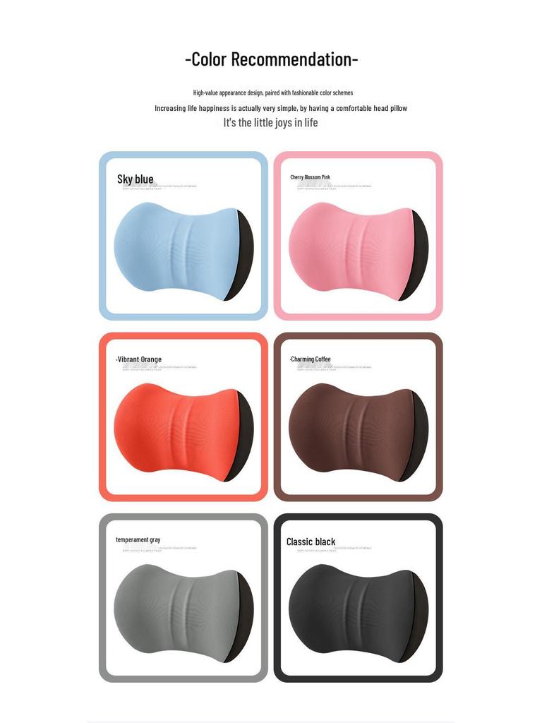 Auto Nacken- und Lendenwirbelstütze: Memory-Schaum-Kopfstützkissen-Set für alle Jahreszeiten